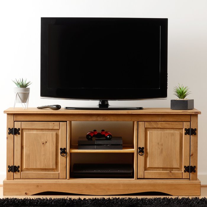 The Range | Corona Corona 2 Door Flat Screen TV Unit - Natural Corona Corona 2 Door Flat Screen TV Unit - Natural