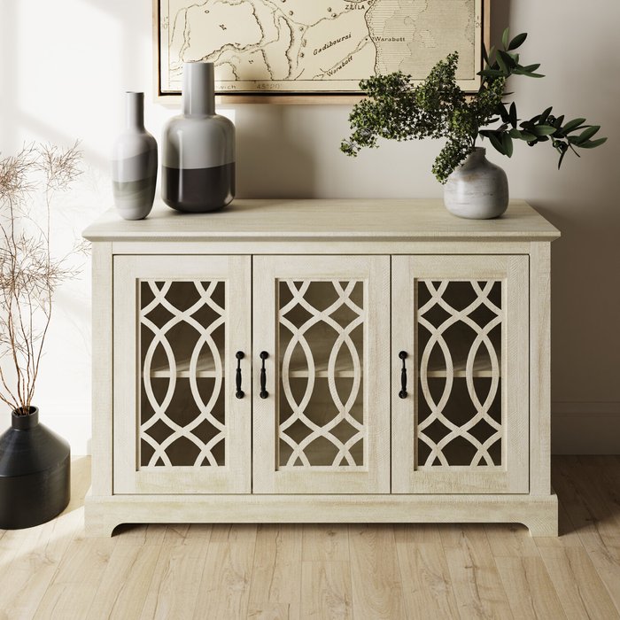 The Range | GFW Amelie 3 Door Sideboard - Dusty Grey Oak GFW Amelie 3 Door Sideboard - Dusty Grey Oak