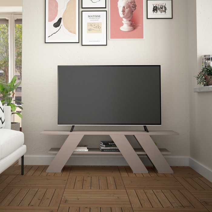 The Range | Decortie Fella Modern TV Stand Multimedia Centre TV Unit With Shelves - Mocha Grey Decortie Fella Modern TV Stand Multimedia Centre TV Unit With Shelves - Mocha Grey