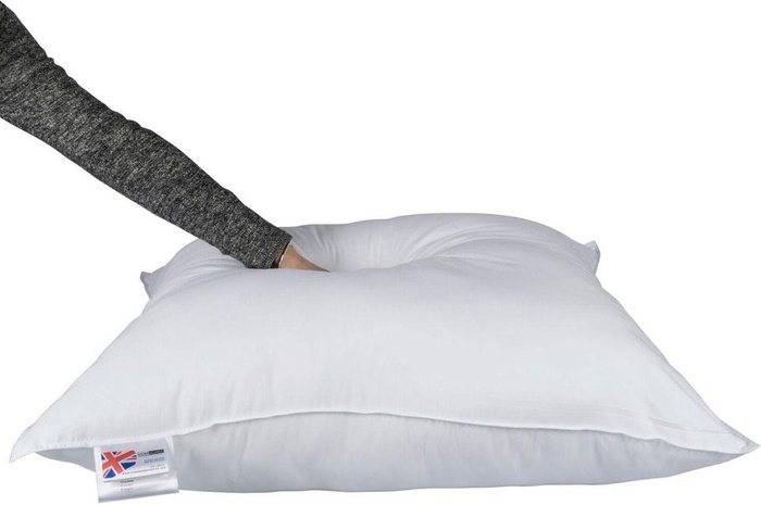 The Range | Homescapes Homescapes Goose Feather Down 65 x 65 cm Square Pillow - White Homescapes Homescapes Goose Feather Down 65 x 65 cm Square Pillow - White