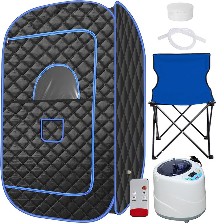 The Range | Yohood Portable Single Person Sauna - Blue Yohood Portable Single Person Sauna - Blue
