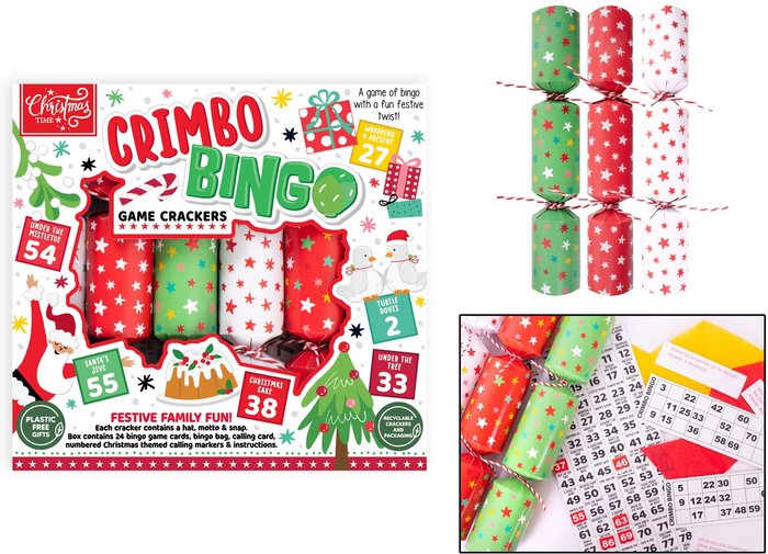 The Range | RSW 6 Bingo Christmas Crackers Crimbo Bingo Family Games Crackers 9 Inch - Multicolour RSW 6 Bingo Christmas Crackers Crimbo Bingo Family Games Crackers 9 Inch - Multicolour