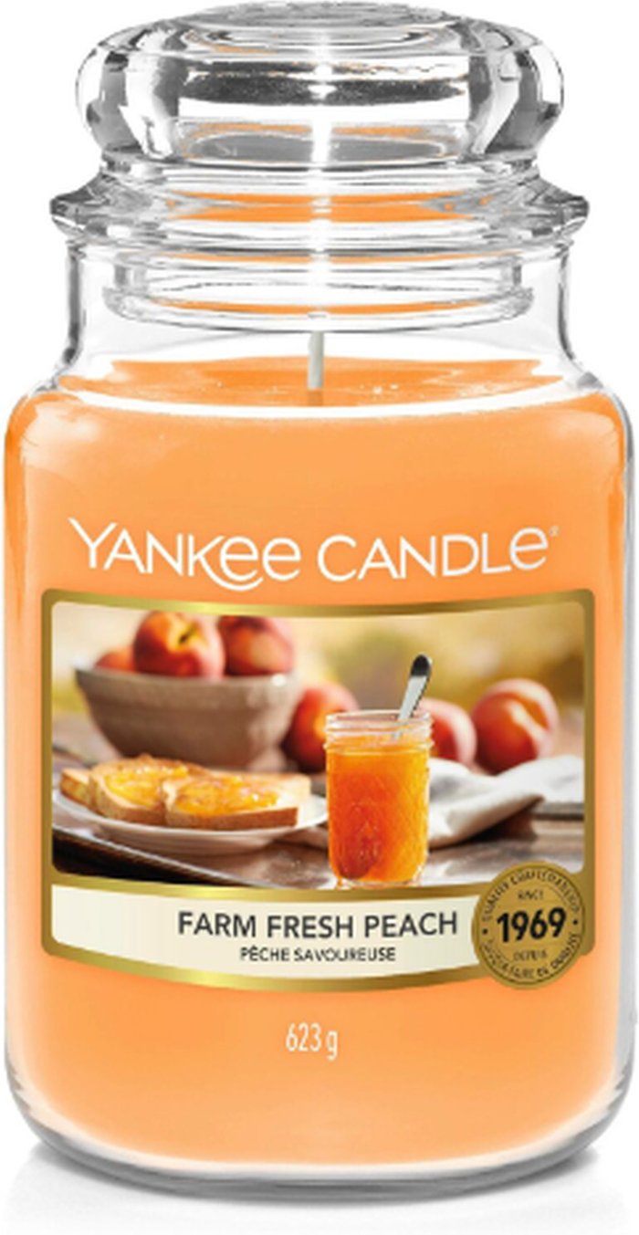 The Range | Yankee Candle Yankee Candle Original Jar Candles Large Farm Fresh Peach 623g Yankee Candle Yankee Candle Original Jar Candles Large Farm Fresh Peach 623g