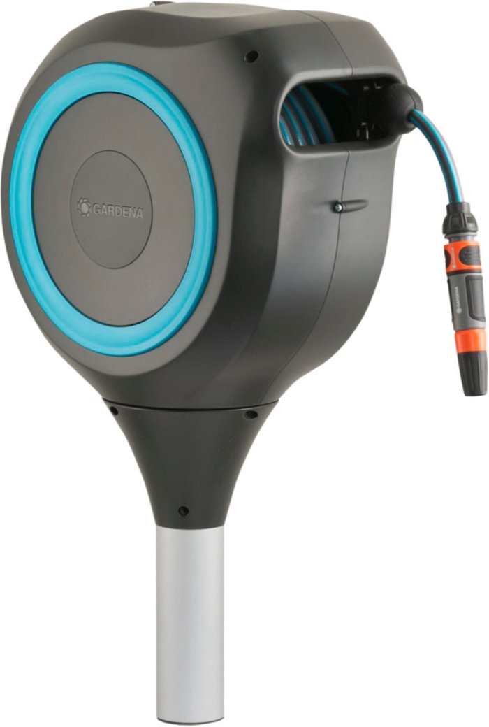 The Range | Gardena Gardena Freestanding Automatic Roll Up Hose Reel 1/2 Gardena Gardena Freestanding Automatic Roll Up Hose Reel 1/2