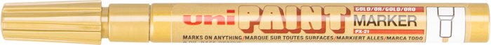 The Range | Uni-ball Uniball Paint Marker Pen PX-21 - Gold Uni-ball Uniball Paint Marker Pen PX-21 - Gold