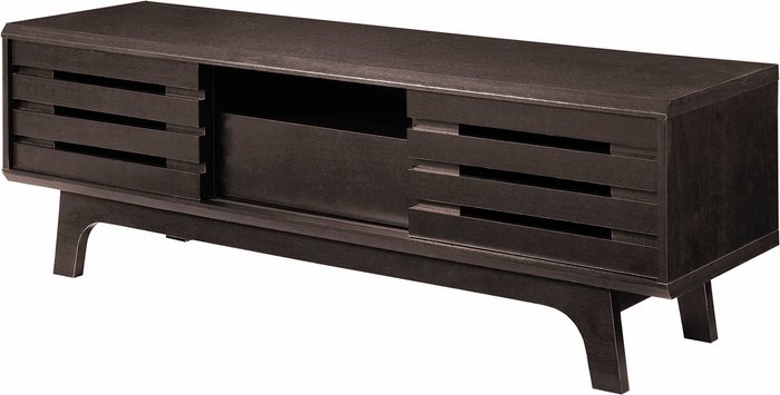 The Range | Essentials TV Cabinet with Sliding Doors And One Drawer - Brown Essentials TV Cabinet with Sliding Doors And One Drawer - Brown