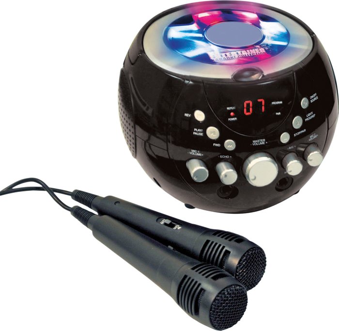 The Range | Karaoke Party Kit with Bright Lights - Black Karaoke Party Kit with Bright Lights - Black