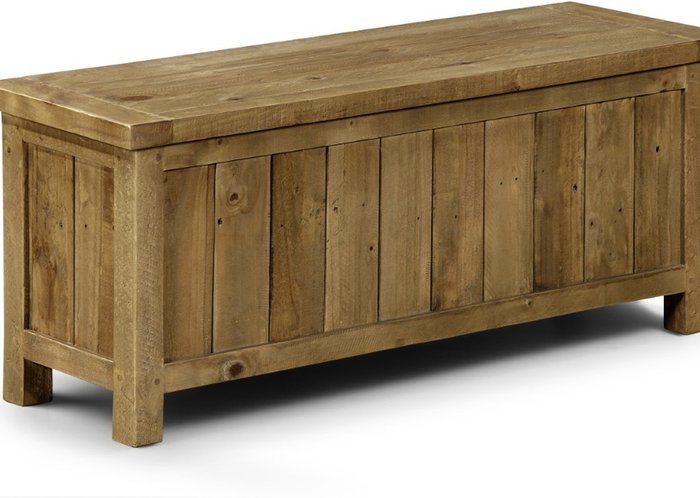 The Range | Julian Bowen Aspen Bench With Storage - Pine Julian Bowen Aspen Bench With Storage - Pine