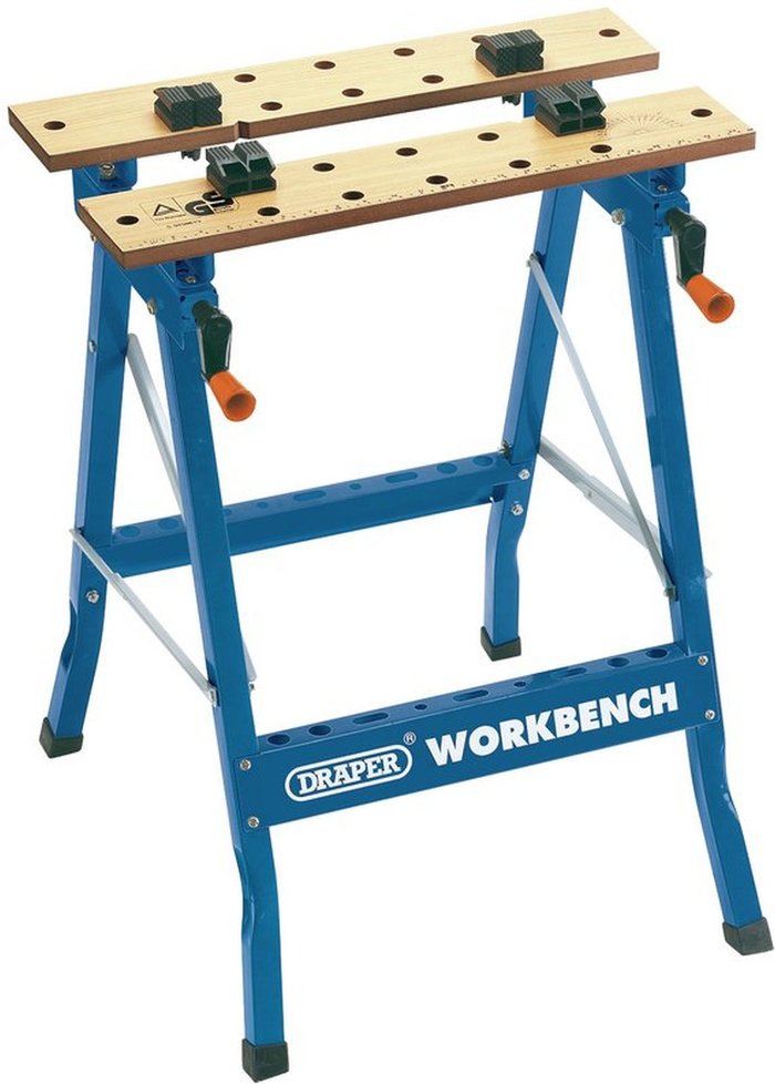 The Range | Draper Draper 800mm Fold Down Workbench - Blue Draper Draper 800mm Fold Down Workbench - Blue