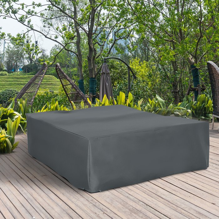 The Range | Outsunny Oxford Patio Dining Table Chair Set Cover - Grey Outsunny Oxford Patio Dining Table Chair Set Cover - Grey