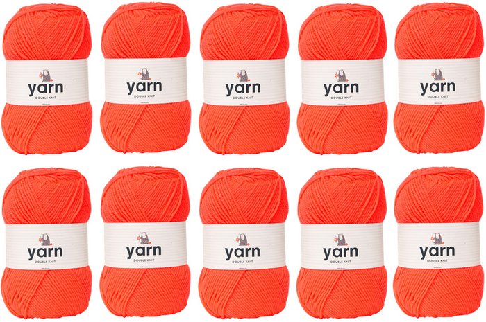 The Range | Korbond Korbond Yarn 10 x 100g Pack Coral - Coral Korbond Korbond Yarn 10 x 100g Pack Coral - Coral