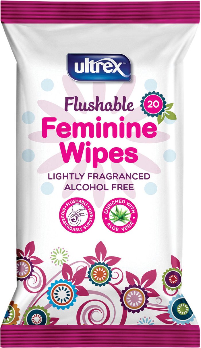 The Range | Ultrex Ultrex Flushable Feminine Wipes Ultrex Ultrex Flushable Feminine Wipes