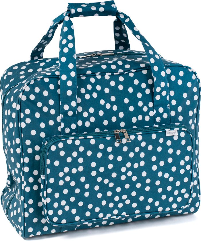 The Range | HobbyGift Sewing Machine Bag Matt PVC Teal Spot - Turquoise HobbyGift Sewing Machine Bag Matt PVC Teal Spot - Turquoise