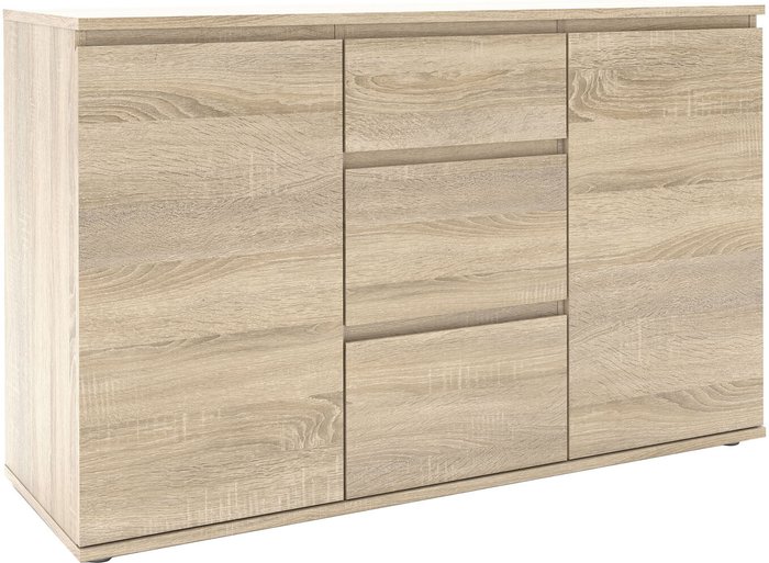 The Range | Furniture To Go Nova 3-Drawer 2-Door Sideboard - Oak Furniture To Go Nova 3-Drawer 2-Door Sideboard - Oak