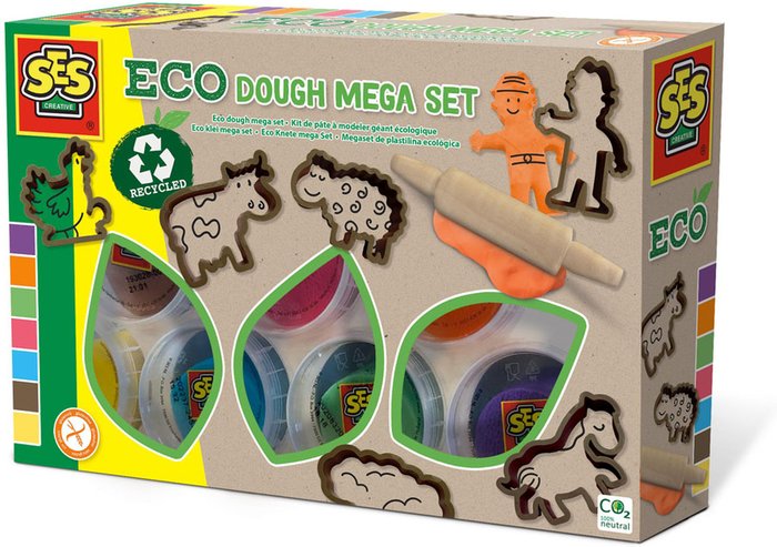 The Range | SES CREATIVE Children's Eco Modelling Dough Mega Set with Tools - Black SES CREATIVE Children's Eco Modelling Dough Mega Set with Tools - Black