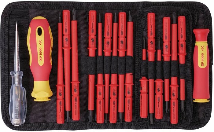 The Range | Draper Draper XP1000 VDE Interchangeable Blade Screwdriver Set (18 Piece) 05776 Draper Draper XP1000 VDE Interchangeable Blade Screwdriver Set (18 Piece) 05776