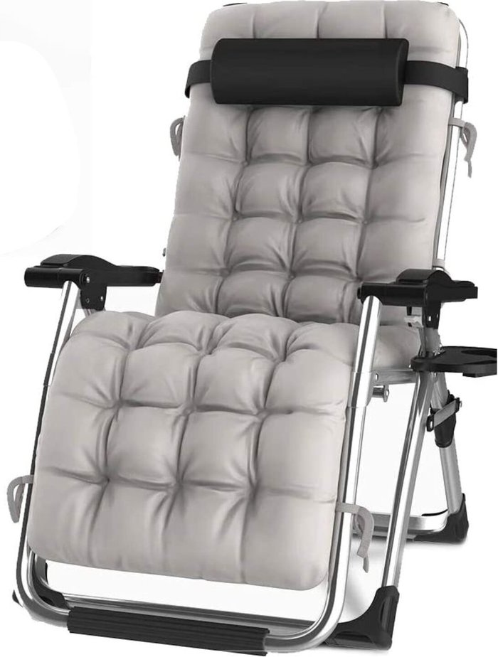 The Range | Groundlevel Groundlevel Luxury Recliner Extra Wide Gravity Chairs With Cup Holder - 2 Grey Chairs Groundlevel Groundlevel Luxury Recliner Extra Wide Gravity Chairs With Cup Holder - 2 Grey Chairs