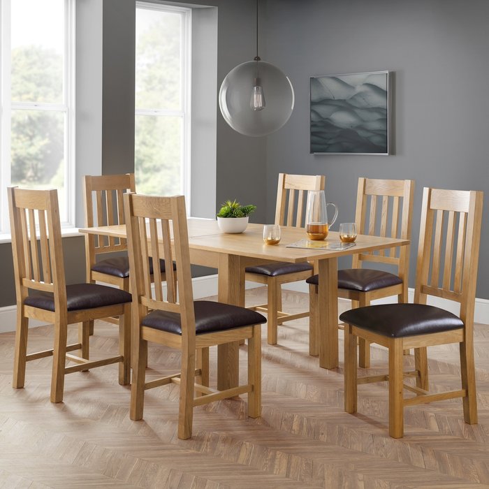 The Range | Dunelm Astoria Flip Top Dining Table with 6 Chairs Light Oak Dunelm Astoria Flip Top Dining Table with 6 Chairs Light Oak