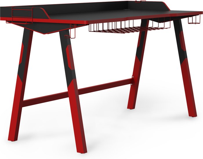 The Range | Equinox Equinox Cosmos Gaming Desk - Black/Red Equinox Equinox Cosmos Gaming Desk - Black/Red
