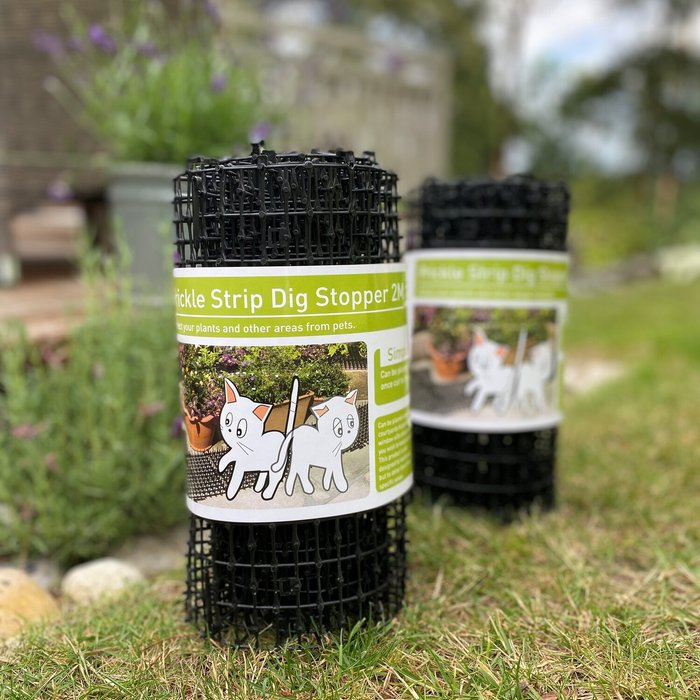 The Range | Selections Plant Prickle Strip Dig Stopper Anti Dog and Cat Protection - Black Selections Plant Prickle Strip Dig Stopper Anti Dog and Cat Protection - Black