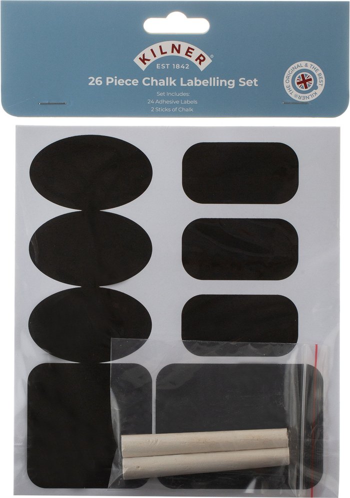 The Range | Kilner Kilner 26 Piece Chalk Labelling Set Kilner Kilner 26 Piece Chalk Labelling Set
