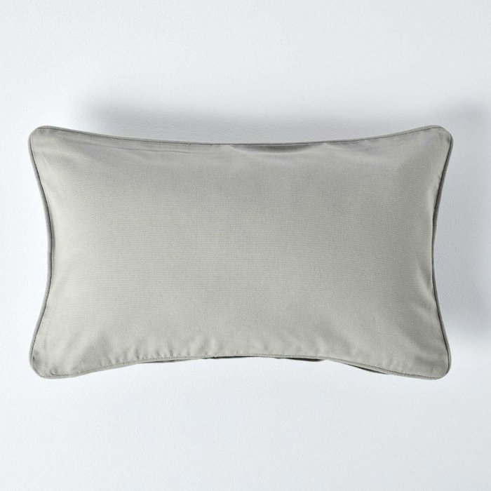 The Range | Homescapes Homescapes Cotton Plain Cushion Cover - Grey Homescapes Homescapes Cotton Plain Cushion Cover - Grey