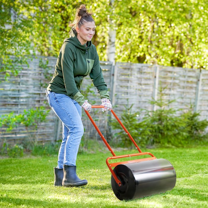 The Range | Outsunny Outsunny 38L Combination Push/Tow Lawn Roller Sand/Water Filled Outsunny Outsunny 38L Combination Push/Tow Lawn Roller Sand/Water Filled