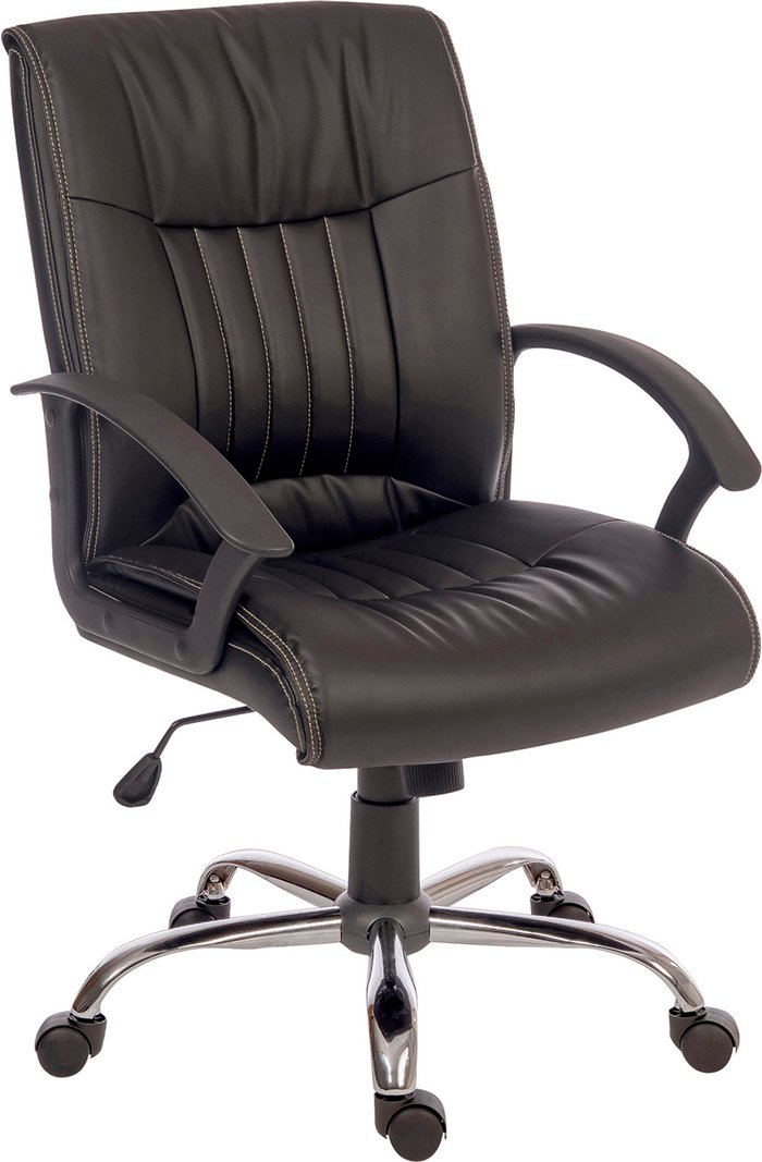 The Range | Teknik Teknik Milan Executive Chair with Stylish Five-Star Chrome Base Teknik Teknik Milan Executive Chair with Stylish Five-Star Chrome Base