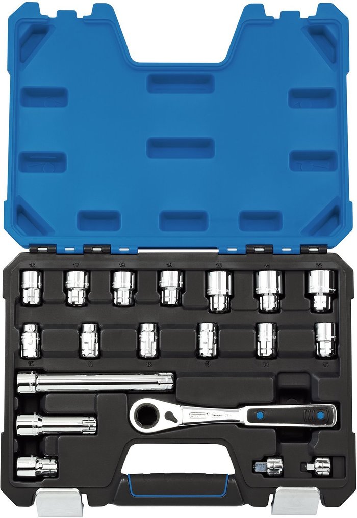 The Range | Draper Draper 19 Piece 20mm Drive Go Through Socket Set Combination Draper Draper 19 Piece 20mm Drive Go Through Socket Set Combination