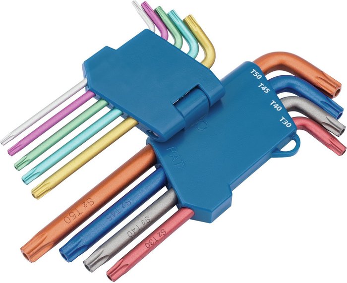 The Range | Draper Draper 9 Piece Colour Coded Security Torx Key Set Draper Draper 9 Piece Colour Coded Security Torx Key Set
