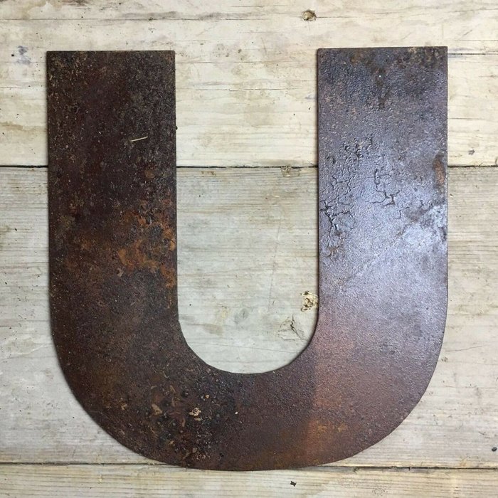 The Range | RW NORFOLK Rusty 12 inch Fat Font Number 6 - Rusted RW NORFOLK Rusty 12 inch Fat Font Number 6 - Rusted