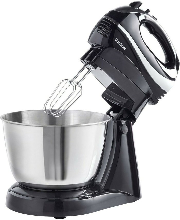 The Range | VonShef VonShef 15337RG 300W 3.5L Hand and Stand Mixer - Black VonShef VonShef 15337RG 300W 3.5L Hand and Stand Mixer - Black