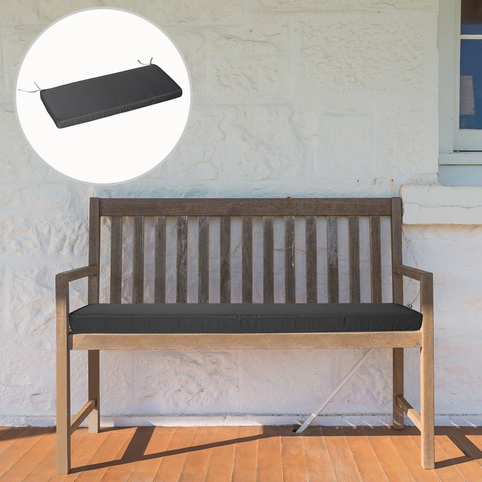 The Range | Outsunny Outsunny 2 Seater Bench Cushion - Grey Outsunny Outsunny 2 Seater Bench Cushion - Grey