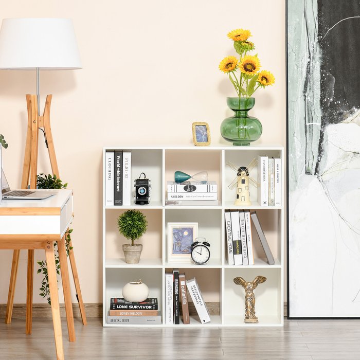 The Range | HOMCOM Homcom 9 Cube Medium Height Storage Unit Bookshelf White HOMCOM Homcom 9 Cube Medium Height Storage Unit Bookshelf White