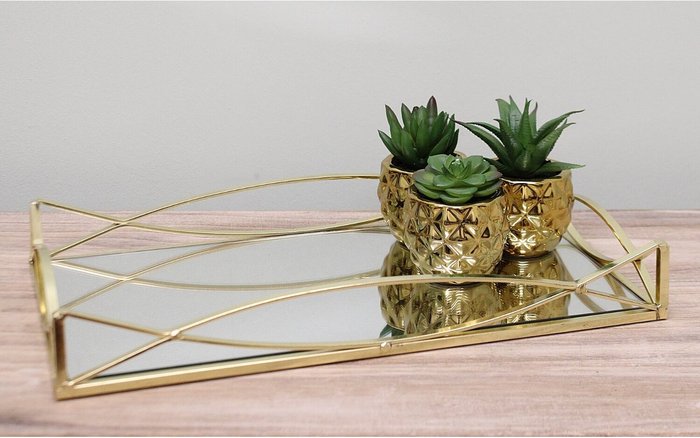 The Range | Inspire Home Dcor Elevate Your Home Decor with Our Gold Metal Mirrored Display Tray Collection - Gold Inspire Home Dcor Elevate Your Home Decor with Our Gold Metal Mirrored Display Tray Collection - Gold