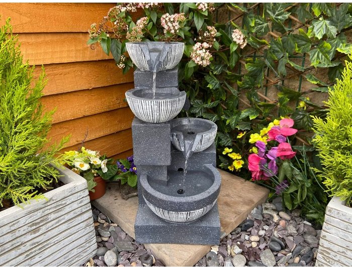 The Range | Tranquility Tranquility Eclipse 4 Bowl Solar Powered Water Feature Tranquility Tranquility Eclipse 4 Bowl Solar Powered Water Feature
