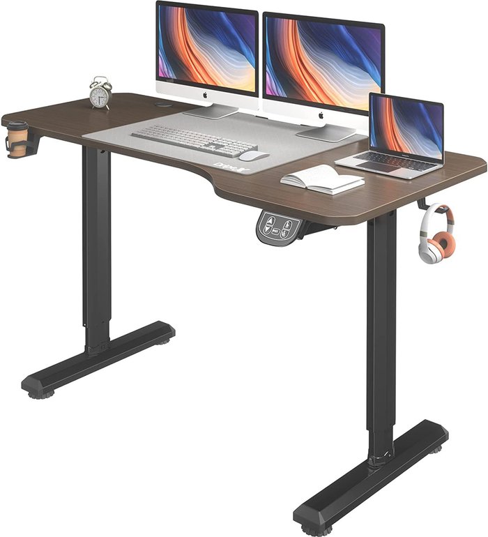 The Range | Yohoo Yohoo Electric Standing Desk,Adjustable Height Workstation - Walnut Yohoo Yohoo Electric Standing Desk,Adjustable Height Workstation - Walnut