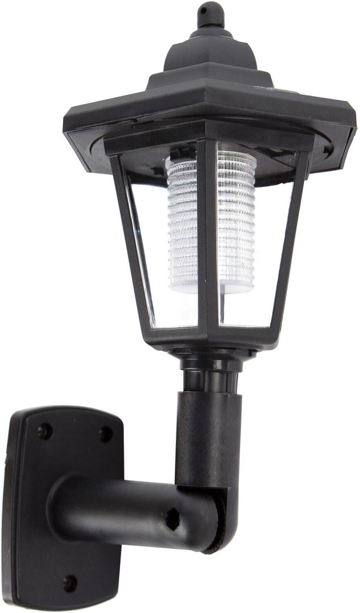 The Range | Kingavon Vintage Solar Wall Lantern Black - Black Kingavon Vintage Solar Wall Lantern Black - Black