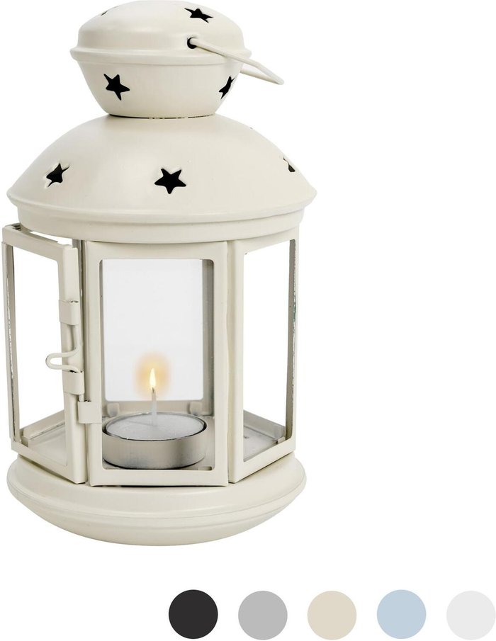The Range | NICOLA SPRING Nicola Spring Metal Hanging Tealight Lantern - 20cm - Cream NICOLA SPRING Nicola Spring Metal Hanging Tealight Lantern - 20cm - Cream