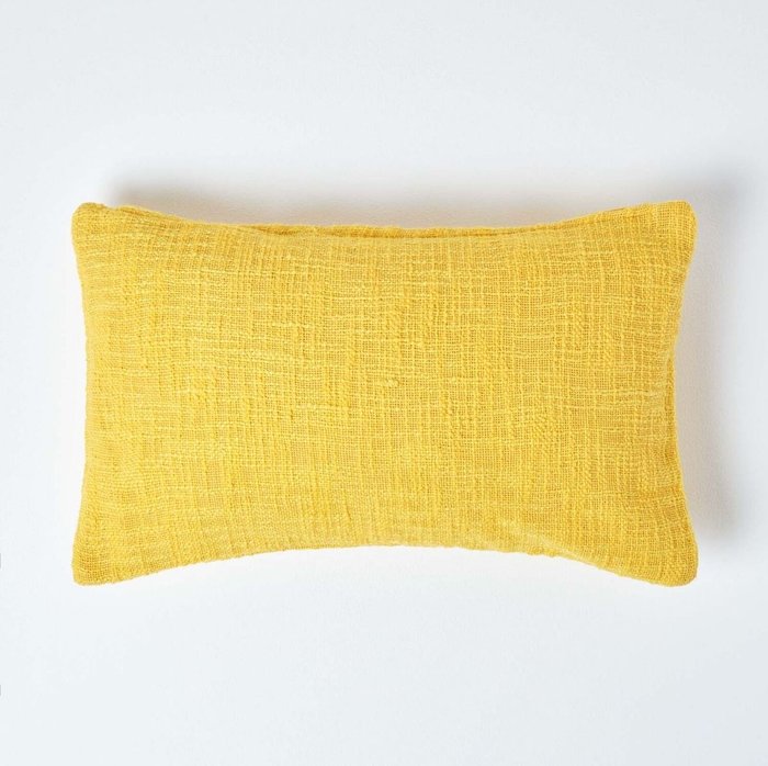 The Range | Homescapes Homescapes Nirvana Cotton Cushion Cover - Yellow Homescapes Homescapes Nirvana Cotton Cushion Cover - Yellow