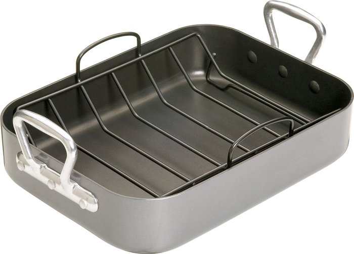The Range | Kitchencraft MasterClass Medium Roasting Pan Black/Grey Kitchencraft MasterClass Medium Roasting Pan Black/Grey