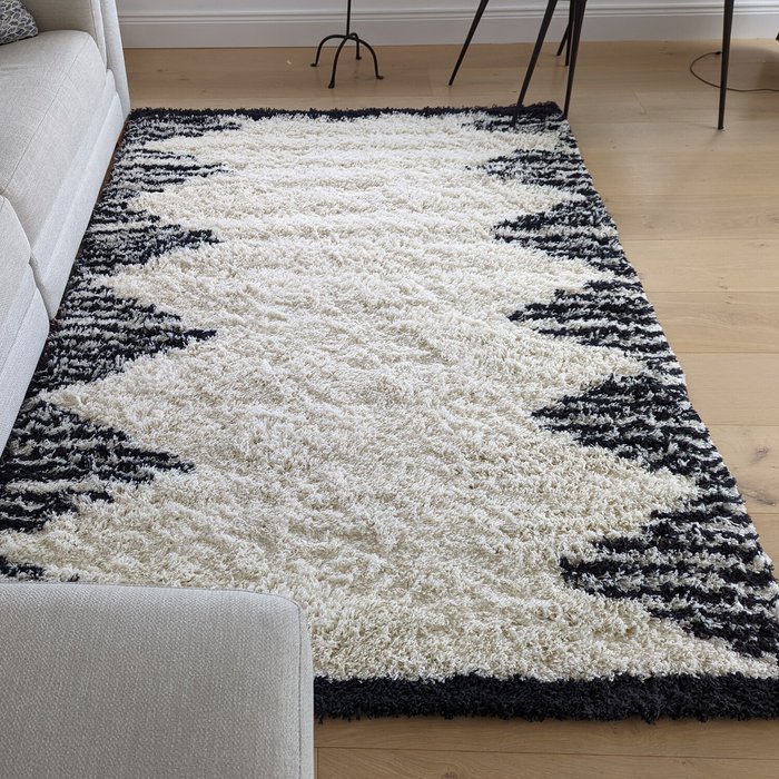 The Range | The Rug Wholesaler Ivory Thick 4cm Tribal Shaggy Rug - Ivory / 170cm The Rug Wholesaler Ivory Thick 4cm Tribal Shaggy Rug - Ivory / 170cm