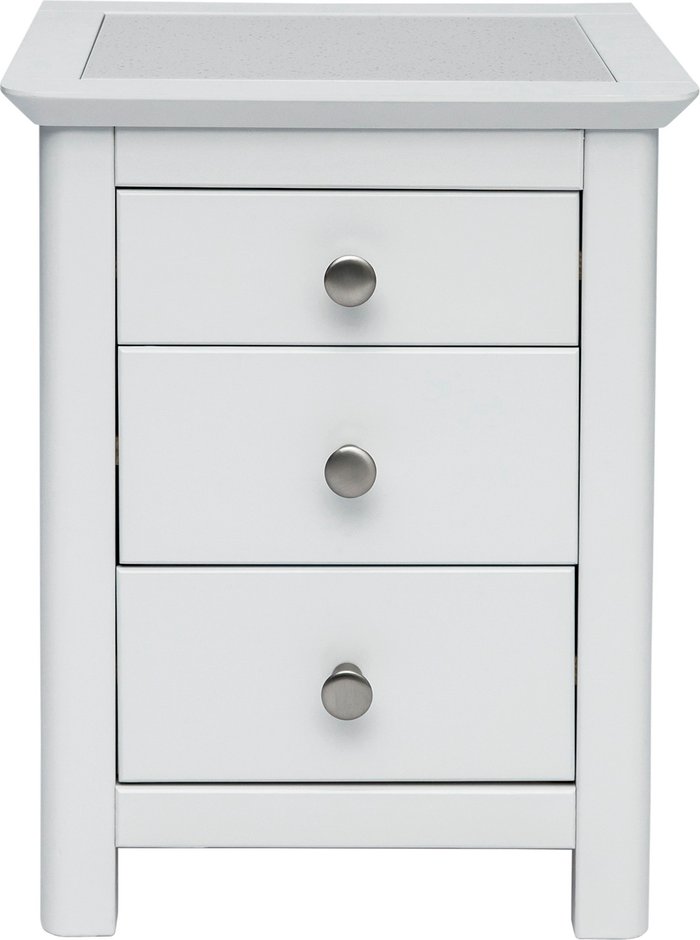 The Range | Core Products Core Products Stirling 3 Drawer Bedside Cabinet Stone Top White Core Products Core Products Stirling 3 Drawer Bedside Cabinet Stone Top White