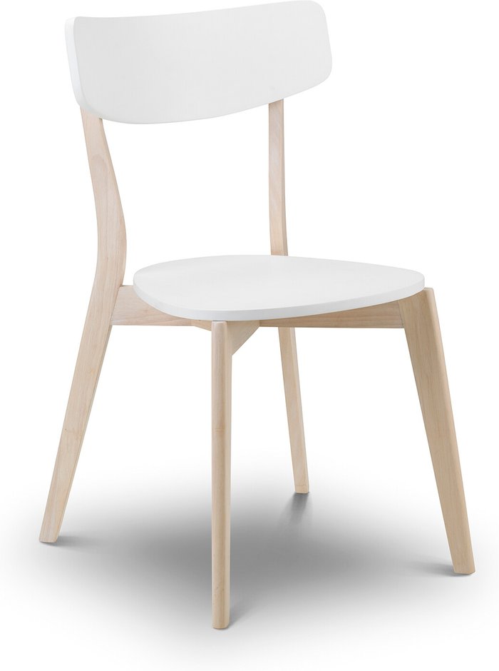 The Range | Julian Bowen Set Of 2 Casa Chairs - White/Limed Oak Julian Bowen Set Of 2 Casa Chairs - White/Limed Oak