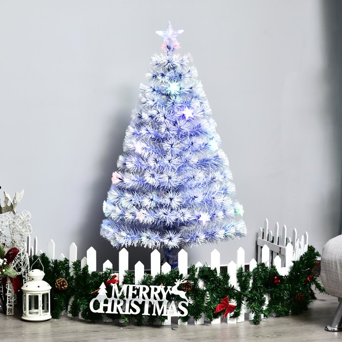 The Range | Bon Noel Bon Noel 6ft Snowy Pre-Lit Artificial Christmas Tree with 26 LED Lights Bon Noel Bon Noel 6ft Snowy Pre-Lit Artificial Christmas Tree with 26 LED Lights