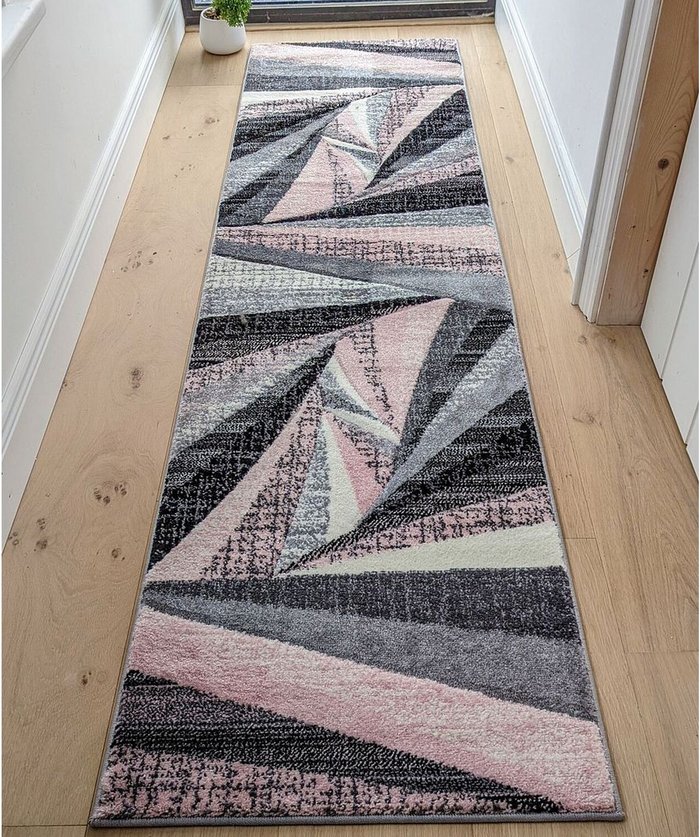 The Range | The Rug Wholesaler Pink Splinter Area Rug - Boston - Pink / 3g / 230cm The Rug Wholesaler Pink Splinter Area Rug - Boston - Pink / 3g / 230cm