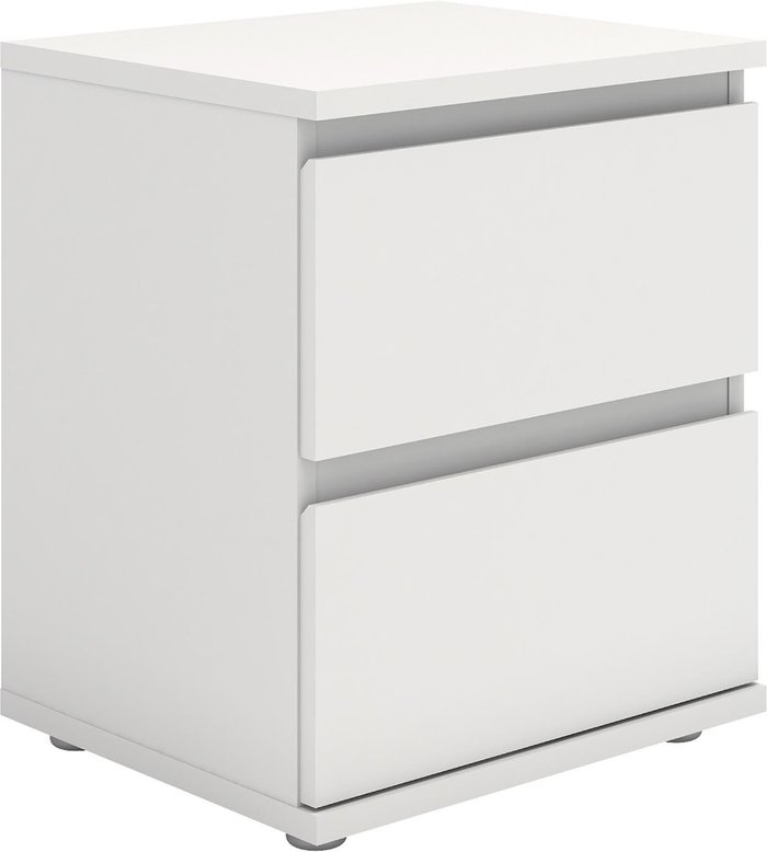 The Range | Furniture To Go Nova 2-Drawer Bedside Table - White Furniture To Go Nova 2-Drawer Bedside Table - White