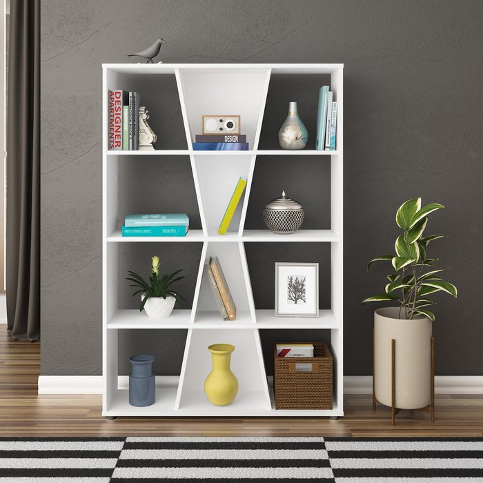 The Range | Seconique Naples Medium Bookcase - White Seconique Naples Medium Bookcase - White