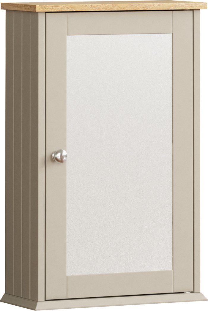 The Range | Priano 1 Door Mirrored Wall Cabinet - Grey Priano 1 Door Mirrored Wall Cabinet - Grey