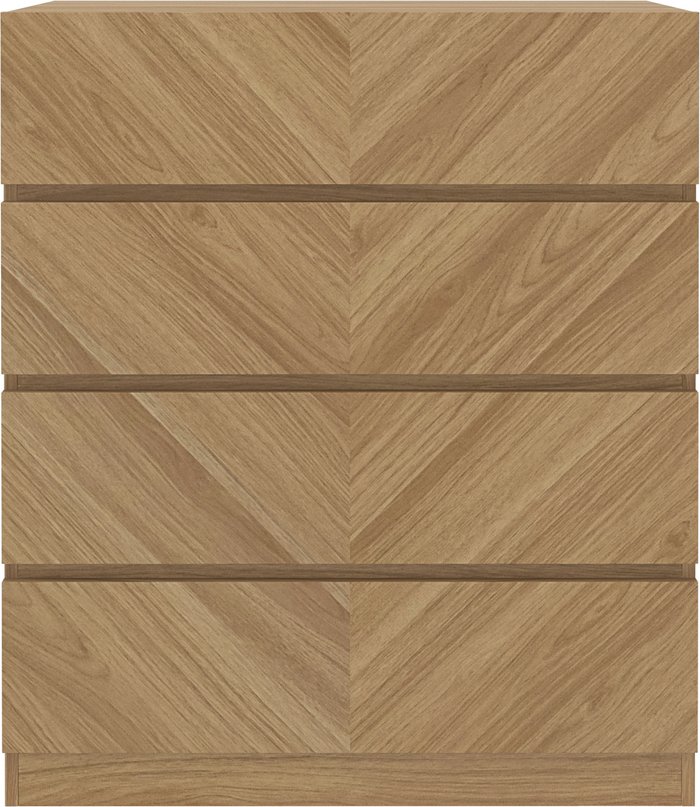 The Range | GFW Catania 4 Drawer Chest - Euro Oak GFW Catania 4 Drawer Chest - Euro Oak